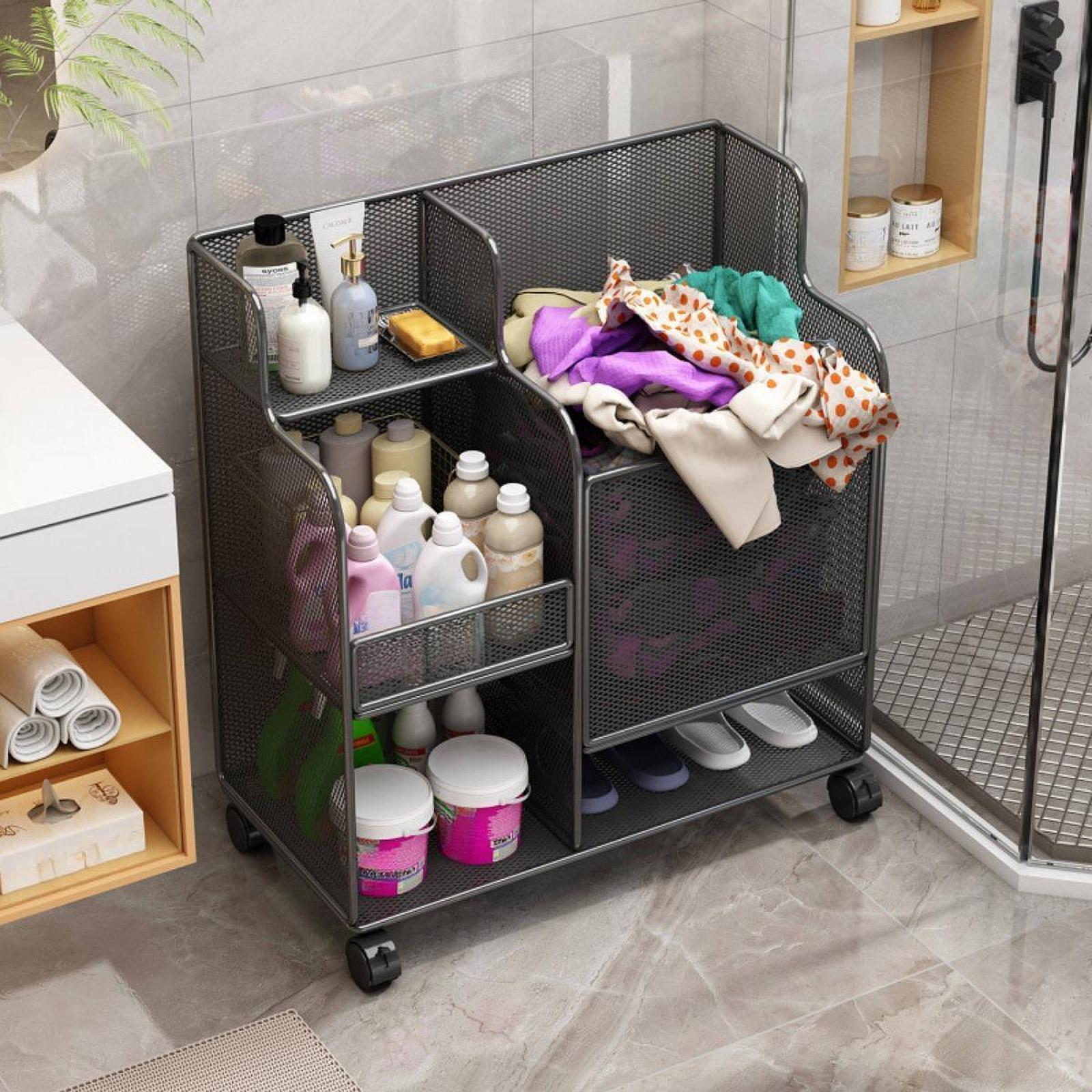 Sports Equipment Organizer Rack - Rak Penyimpanan Peralatan Olahraga Beroda Kapasitas