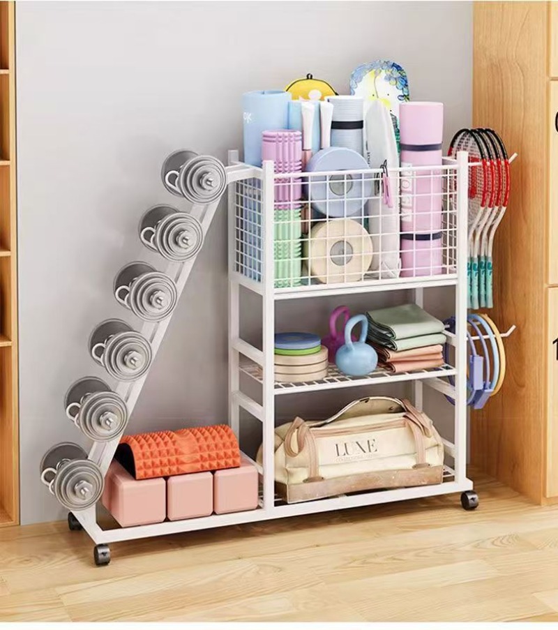 Sports Equipment Organizer Rack - Rak Penyimpanan Rumah Tangga Portabel dengan
