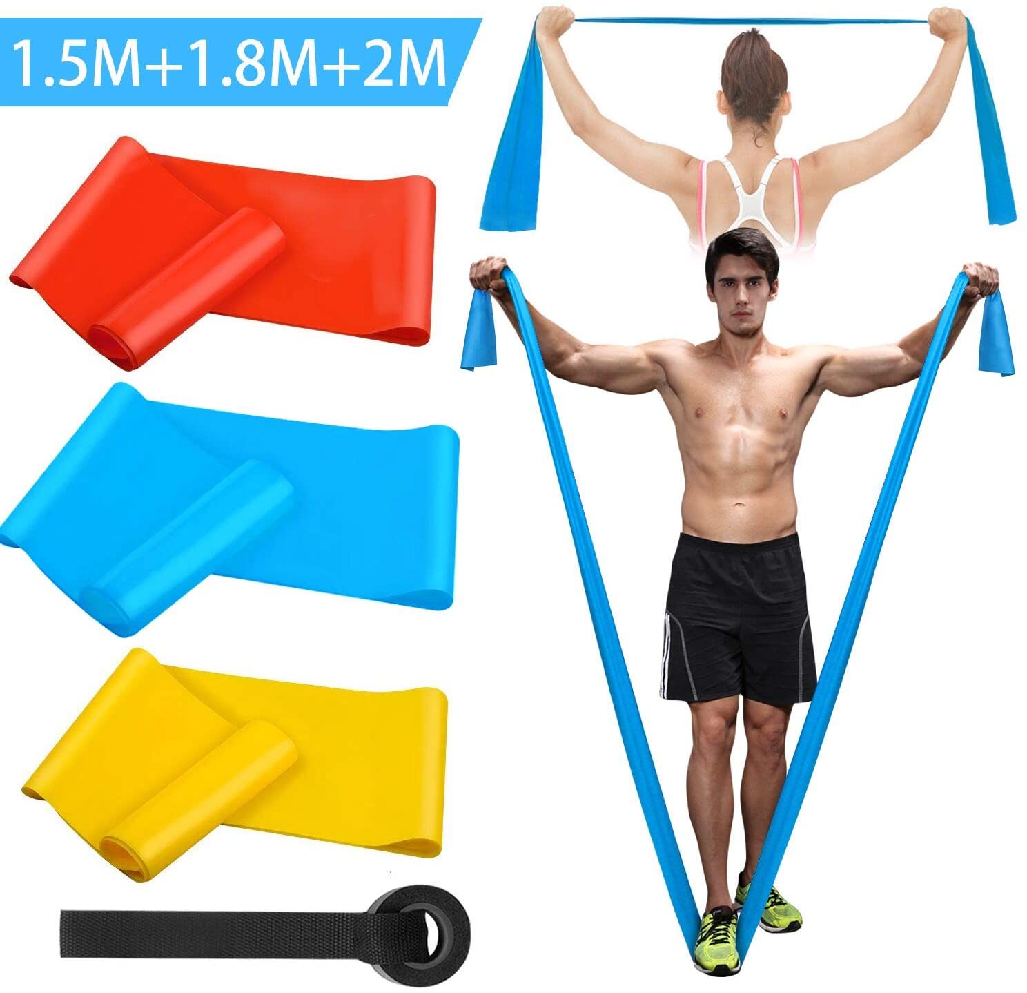 Sports Equipment Pictures - Pita Kebugaran Elastis 3 Buah Pita