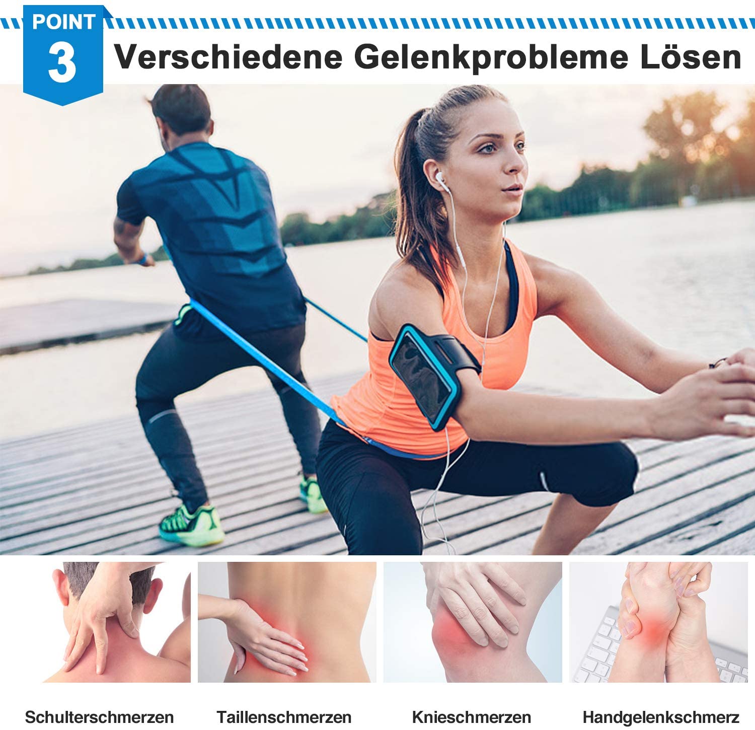 Pita Kebugaran Elastis 3 Buah  - Sports Equipment Pictures ulasan dan harga