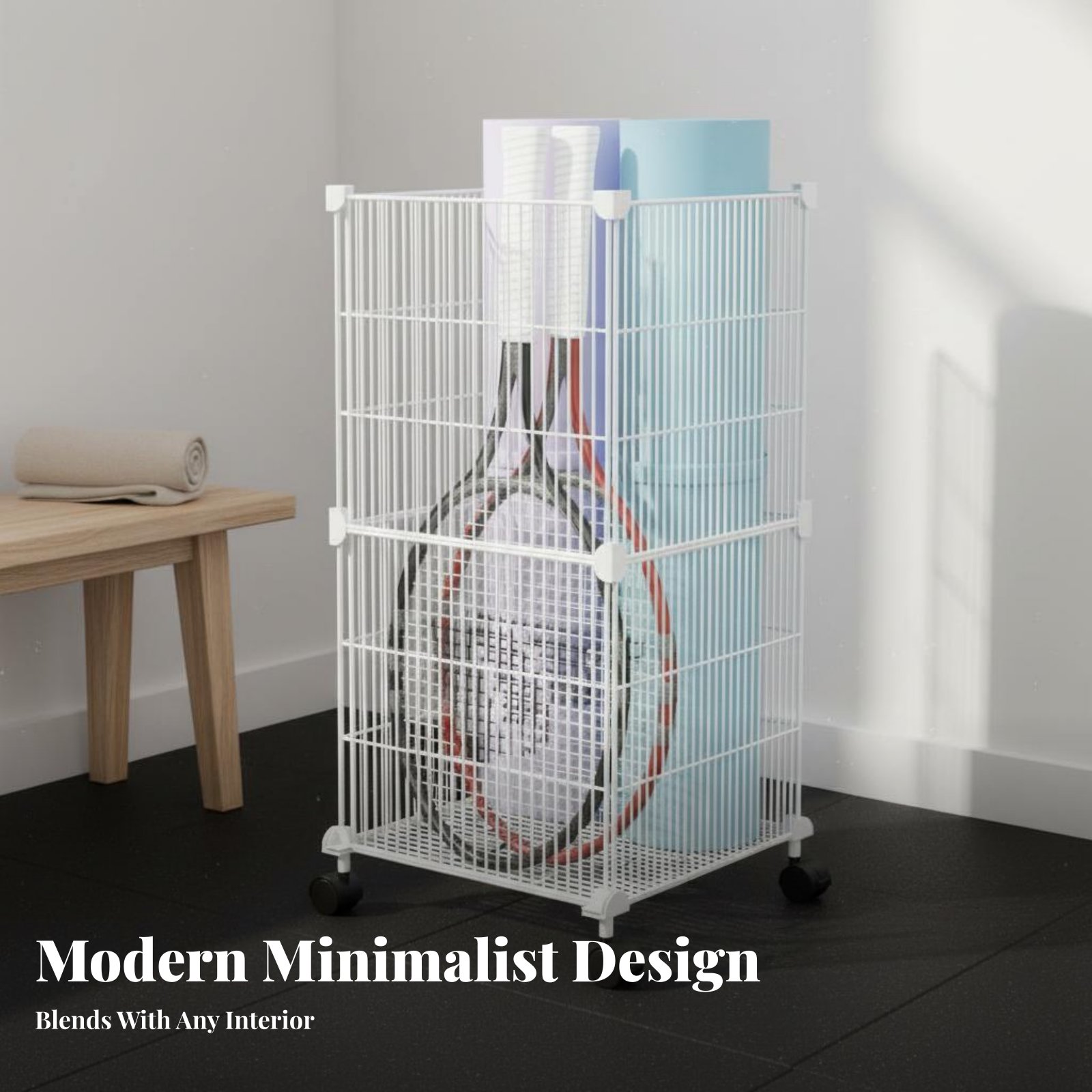 Troli Penyimpanan Peralatan Ol - Sports Equipment Organizer Rack ulasan dan harga