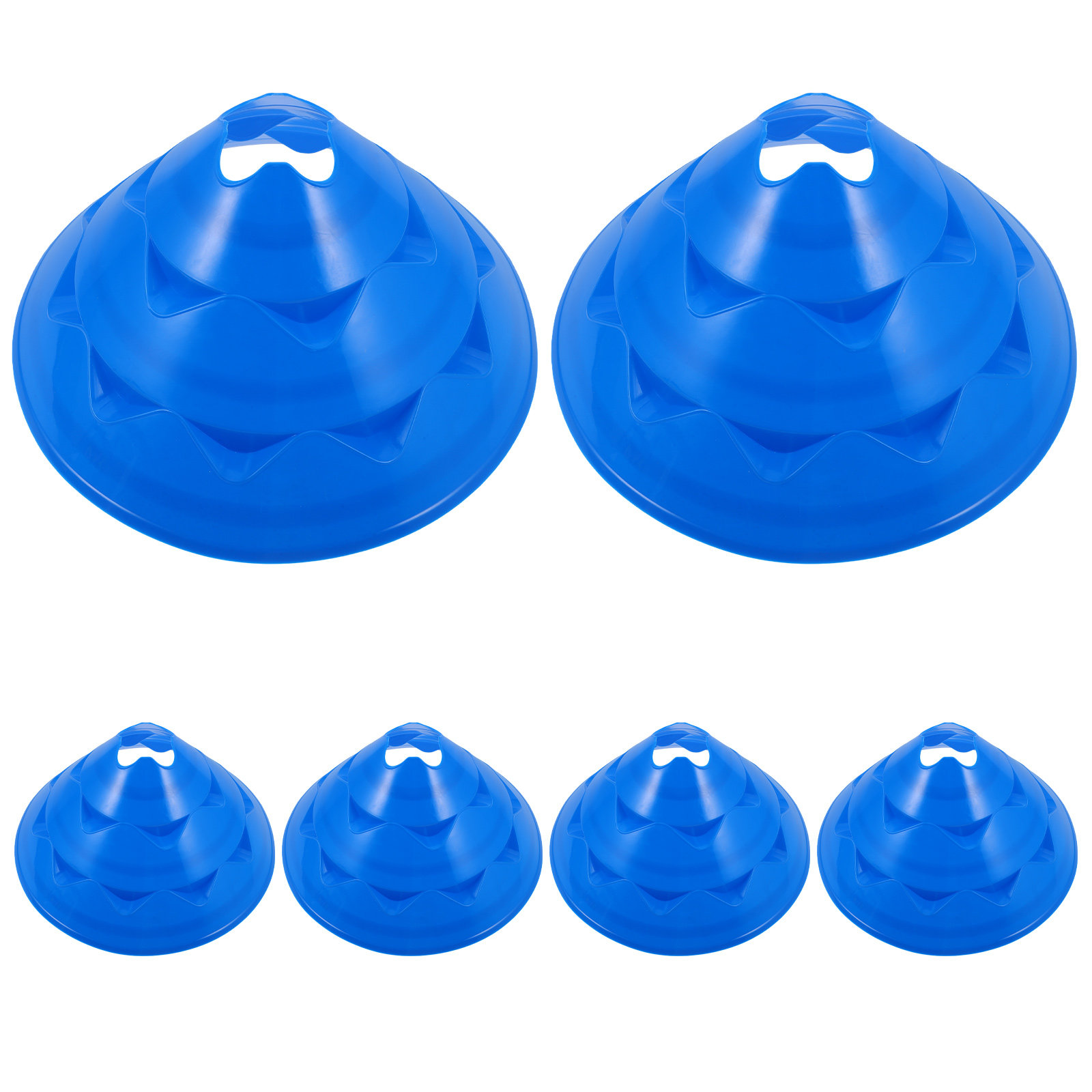 6 Buah Kerucut Latihan Sepak B - Football Training Cone ulasan dan harga