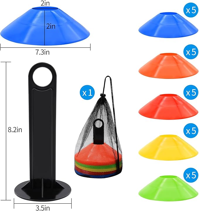 Logo Disc Football Training Eq - Football Training Cone ulasan dan harga
