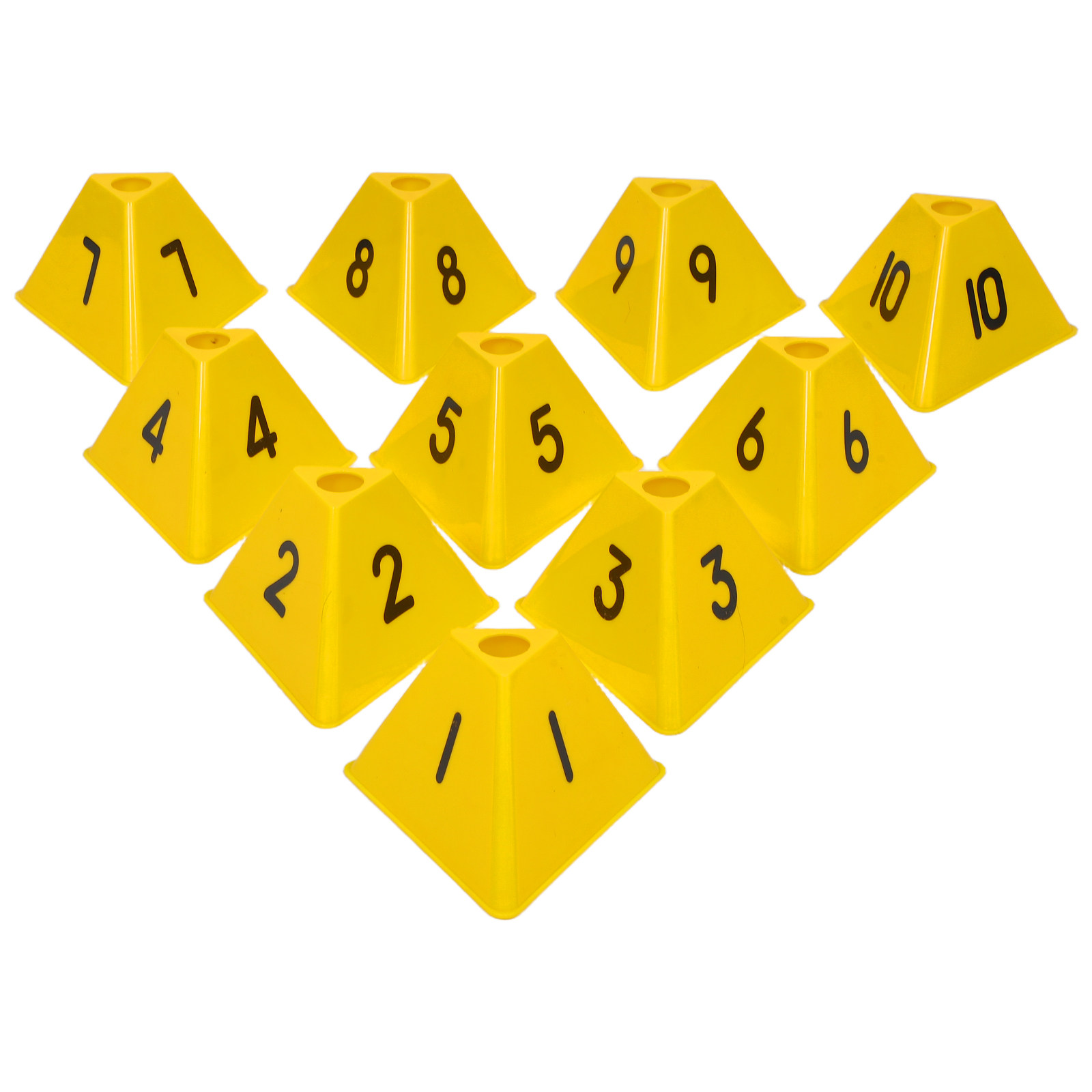 10 Buah Kerucut Penanda Latiha - Football Training Cone ulasan dan harga